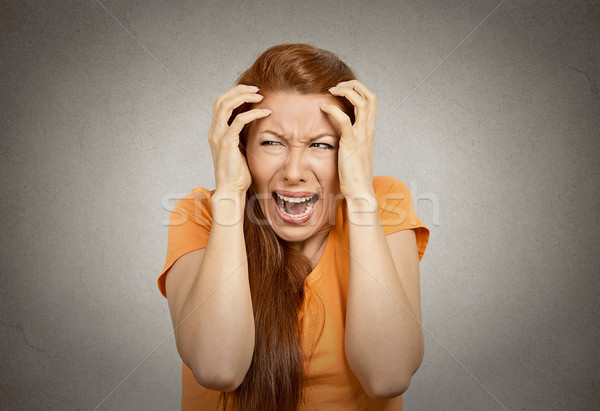 stressed upset woman having breakdown Stock photo © ichiosea