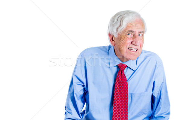 old man keenly listening Stock photo © ichiosea