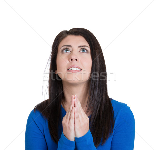 Sad woman praying Stock photo © ichiosea