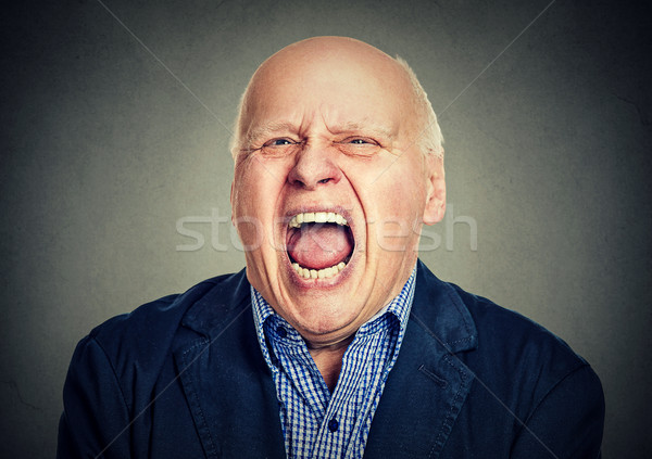 portrait of senior angry man Stock photo © ichiosea