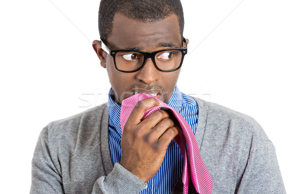 Man biting his tie Stock photo © ichiosea