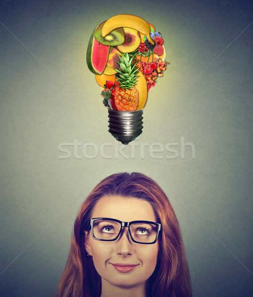 Mangiare sano dieta suggerimenti donna frutti Foto d'archivio © ichiosea