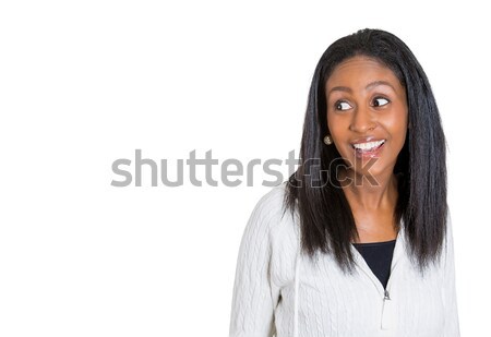 happy surprised woman laughing  Stock photo © ichiosea