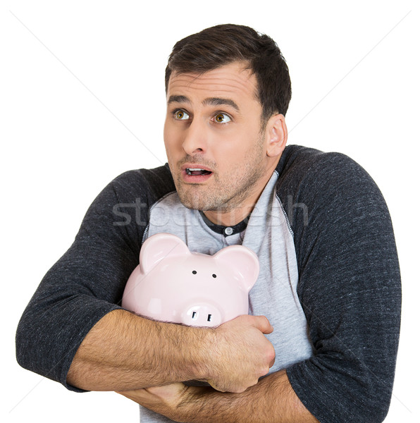guy possessive about his savings Stock photo © ichiosea
