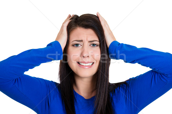 Stock photo: Stressed woman