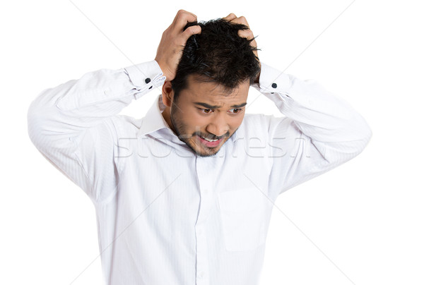 stressed man having head ache Stock photo © ichiosea