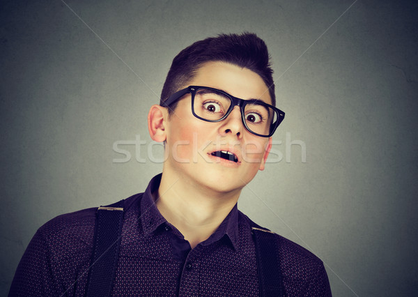Shocked young man in full disbelief Stock photo © ichiosea