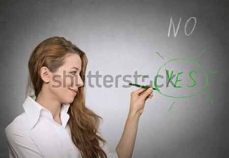 Angry woman screaming with fist up in air  Stock photo © ichiosea