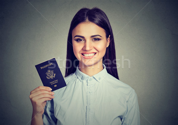 Portrait séduisant jeunes heureux femme usa [[stock_photo]] © ichiosea