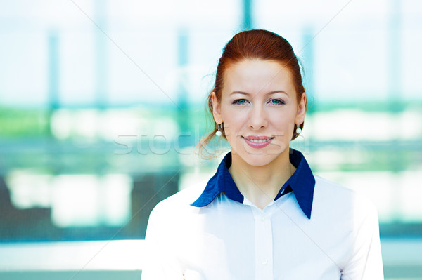 Smiling businesswoman, corporate employee Stock photo © ichiosea