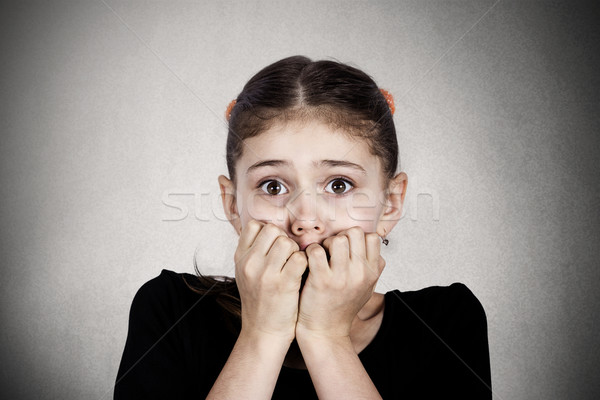 Scared, stressed little girl Stock photo © ichiosea