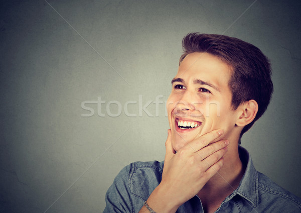 [[stock_photo]]: élégant · Guy · bleu · shirt