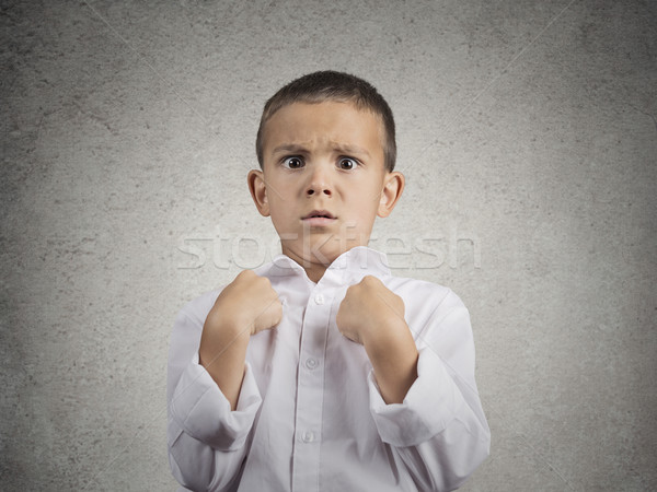 surprised boy getting unexpected attention asking you talking to me? Stock photo © ichiosea