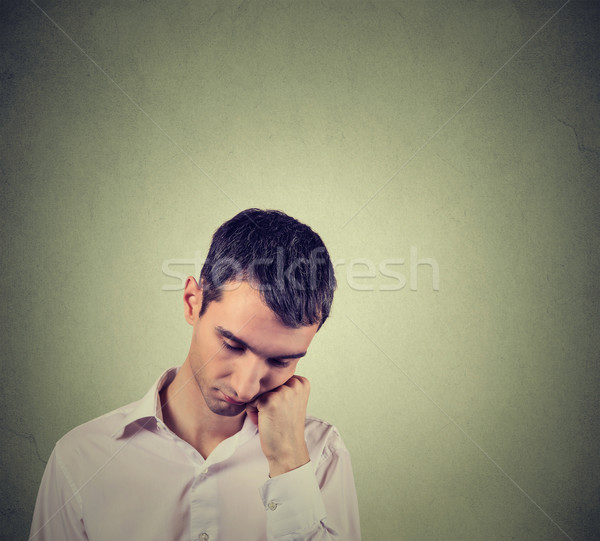 Stockfoto: Triest · depressief · alleen · teleurgesteld · man