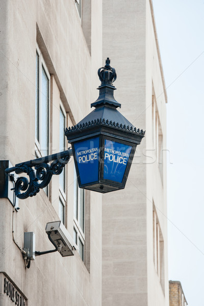 Metropolitan Police lantern in London Stock photo © ifeelstock