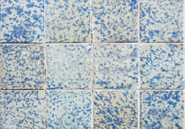Blue tile wall Stock photo © ifeelstock