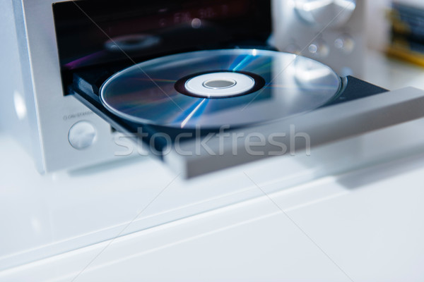 CD Player with open tray and disc inside Stock photo © ifeelstock