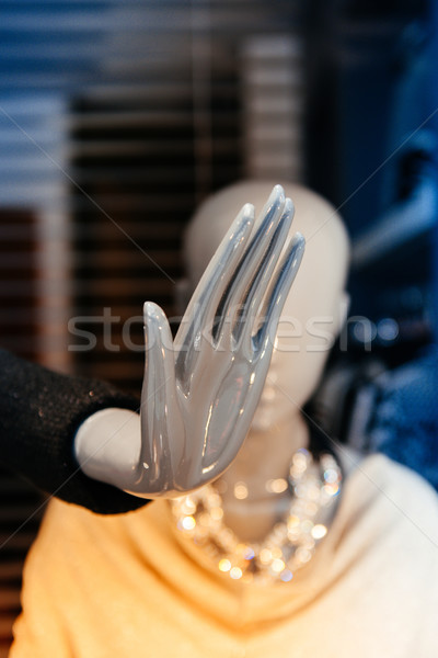 Mano parada senal maniquí cuerpo luz Foto stock © ifeelstock