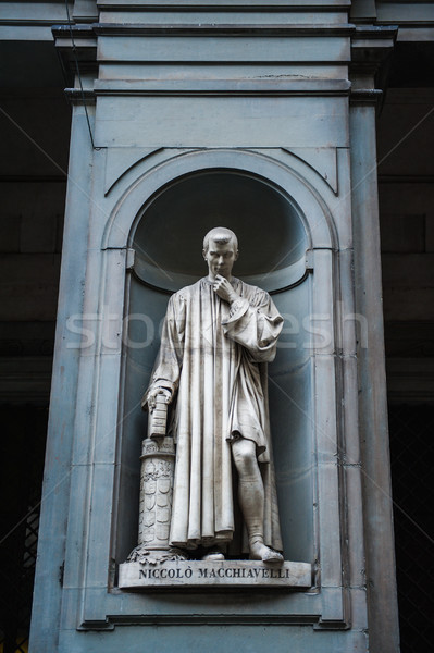 Statue of Nicollo Macchiavelli Stock photo © ifeelstock