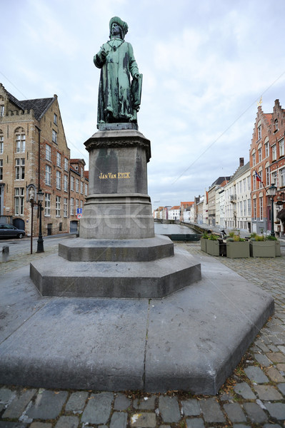 Van posąg malarz słynny portrety Belgia Zdjęcia stock © ifeelstock