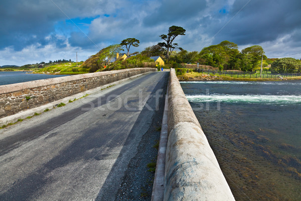 Most przypływ drogowego krajobraz ulicy kolor Zdjęcia stock © igabriela