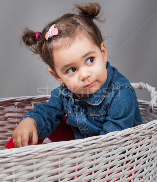 1 and a half year old baby girl indoor Stock photo © igabriela
