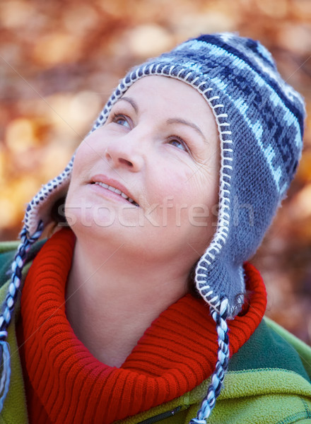 [[stock_photo]]: Extérieur · portrait · belle · automne