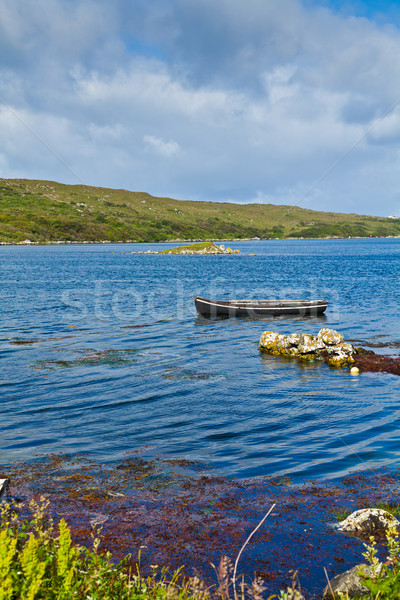Csónak áradat tájkép szín Európa díszlet Stock fotó © igabriela