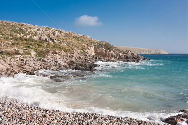 Peisaj frumos Grecia plajă cer Imagine de stoc © igabriela