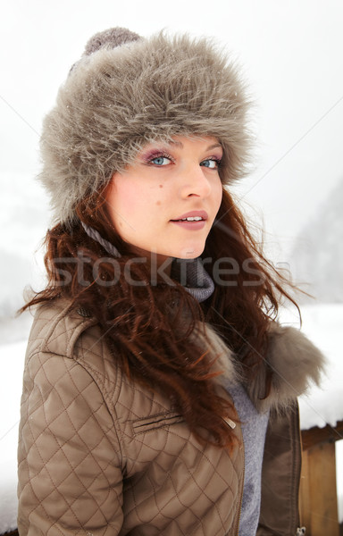 Portrait of beautiful young woman outdoor Stock photo © igabriela
