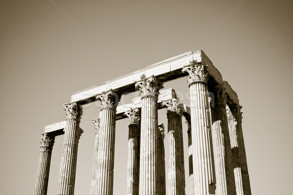 Templo detalhes Atenas Grécia pedra Foto stock © igabriela