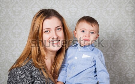 Baby boy and mommy Stock photo © igabriela