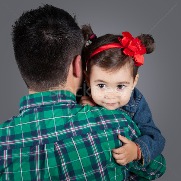 Fille papa 18 mois vieux [[stock_photo]] © igabriela