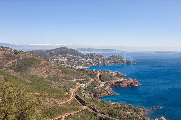 Panorama over the Meditaraneean Sea. Stock photo © igabriela