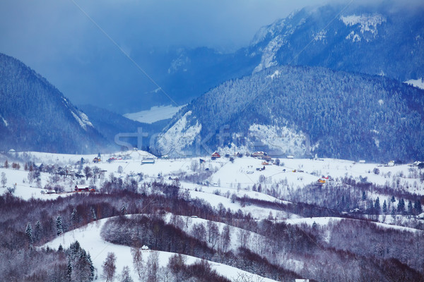 Mountain landscape in Brasov county Stock photo © igabriela