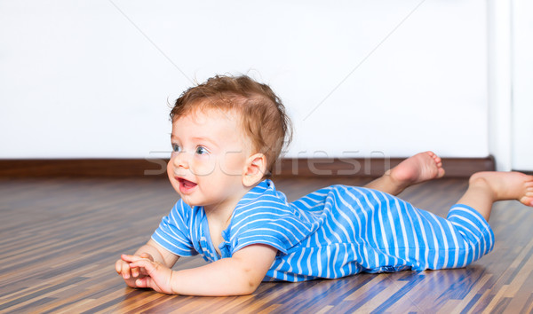 Mois bébé garçon portrait vieux maison [[stock_photo]] © igabriela