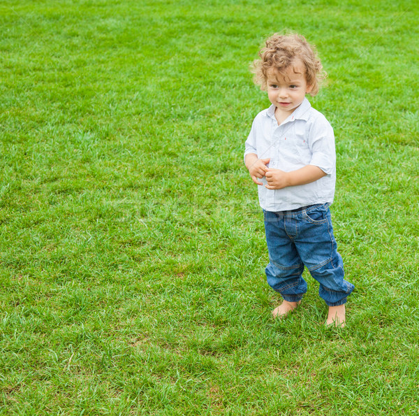 1 год ребенка мальчика портрет парка счастливым Сток-фото © igabriela