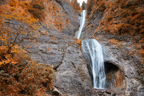 瀑布 秋天 景觀 山 羅馬尼亞 美女 商業照片 © igabriela