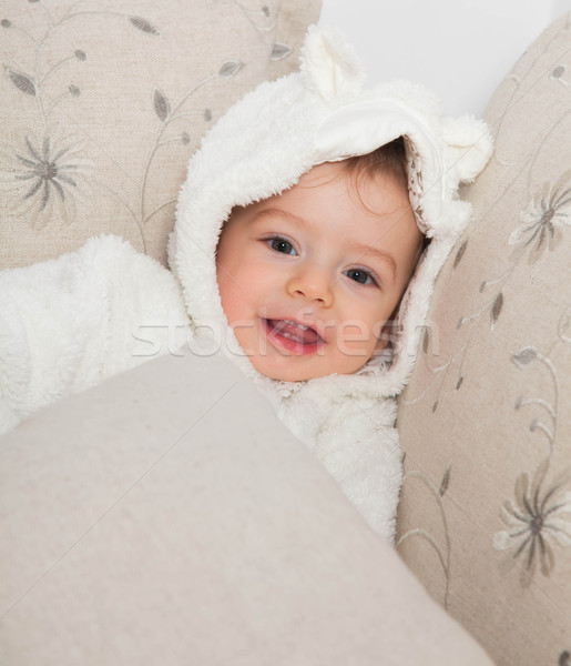 1 éves baba fiú portré otthon mosolyog Stock fotó © igabriela