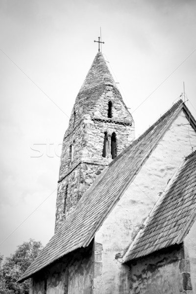 Kirche alten Himmel Gebäude Landschaft Stein Stock foto © igabriela