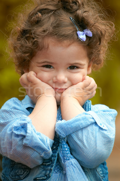 Baby girl portrait outdoor in spring Stock photo © igabriela