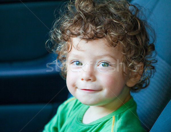 1 год ребенка мальчика портрет автомобилей ребенка Сток-фото © igabriela