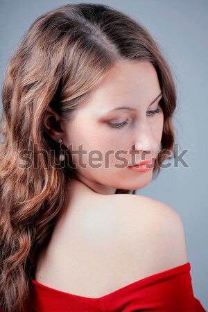Stock photo: Beautiful redhead portrait