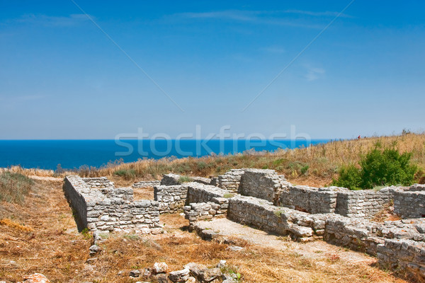 Festung Landschaft Architektur Turm Ruinen Bulgarien Stock foto © igabriela