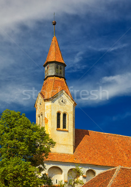 Bunesti Fortified Church Belfry Stock photo © igabriela