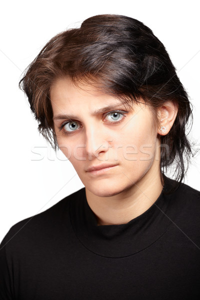 Angry young woman Stock photo © igabriela