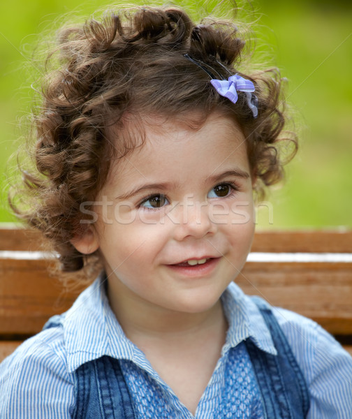 Baby girl portrait outdoor in spring Stock photo © igabriela