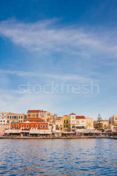 Venetian harbour in Chania Stock photo © igabriela