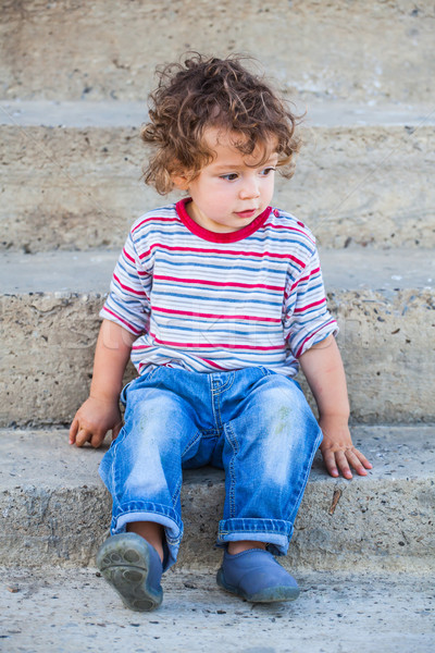 Baby boy exploring outdoor Stock photo © igabriela