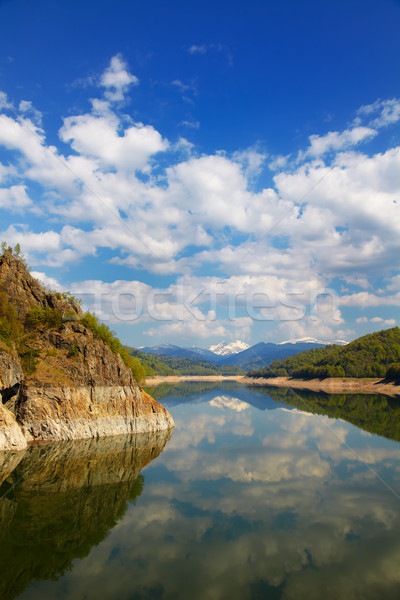[[stock_photo]]: Lac · belle · paysage · paisible · jour · Roumanie